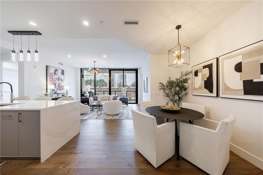 Furnished interior view inside a new home in The Dillon Buckhead, Atlanta (Image 16).