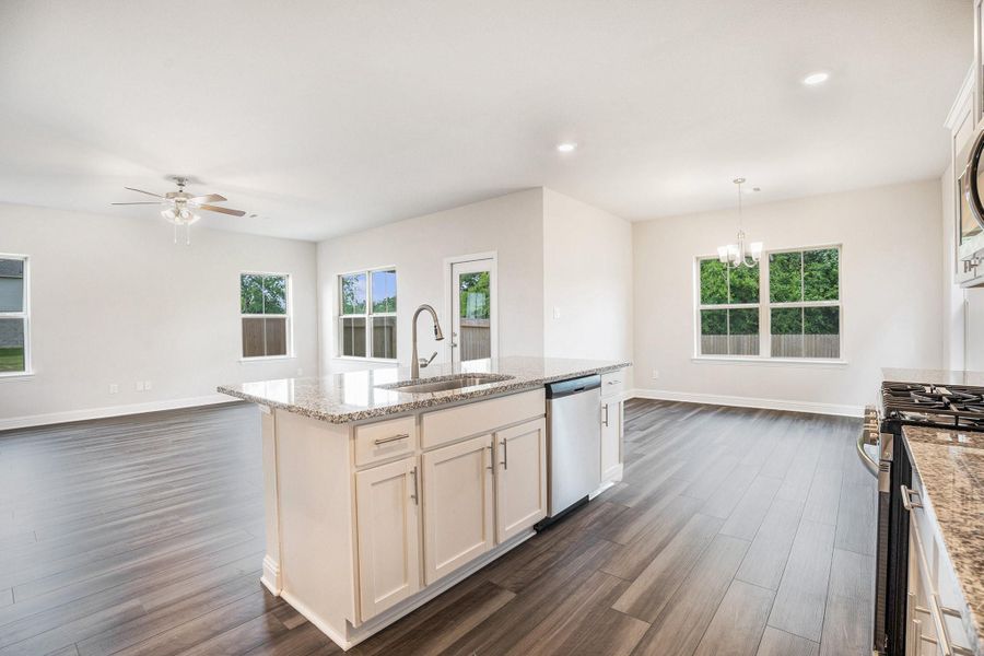 Furnished interior view inside a new home in Bayou Maison, Dickinson (Image 4).