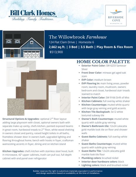 2D floor plan layout of this home in Riverside Cove, Wilmington, NC (Image 21).