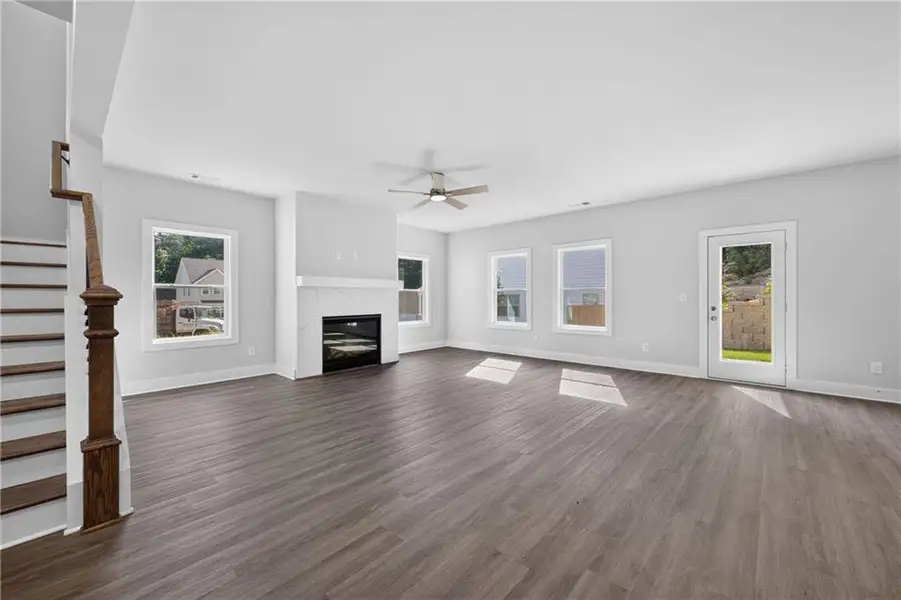 Spacious, unfurnished interior of a new home in , Atlanta (Image 15). Spacious, unfurnished interior of a new home in , Atlanta (Image 15).
