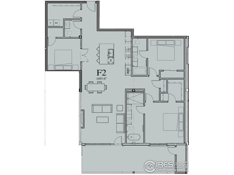 Unit 205 Floor Plan (F2)