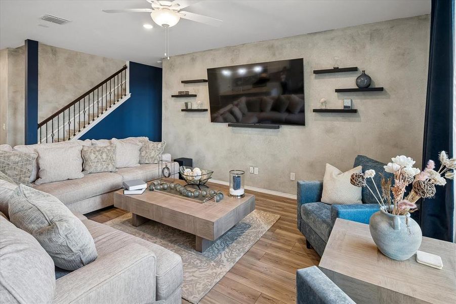 Furnished interior view inside a new home in Whitewing Trails, Princeton (Image 11).