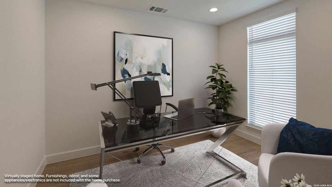 Furnished interior view inside a new home in Ladera, San Antonio (Image 6).