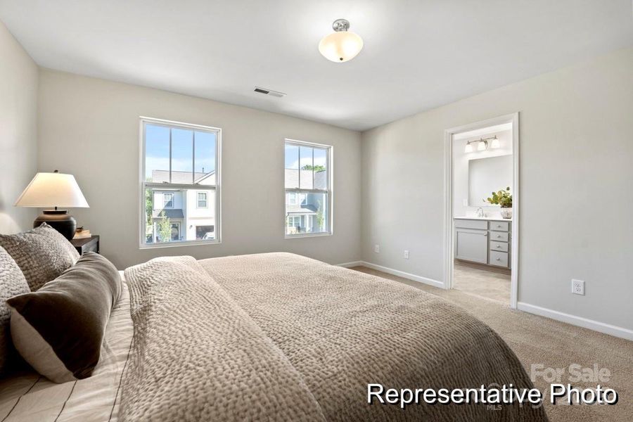 Furnished interior view inside a new home in Morgan Hills, Albemarle (Image 12).