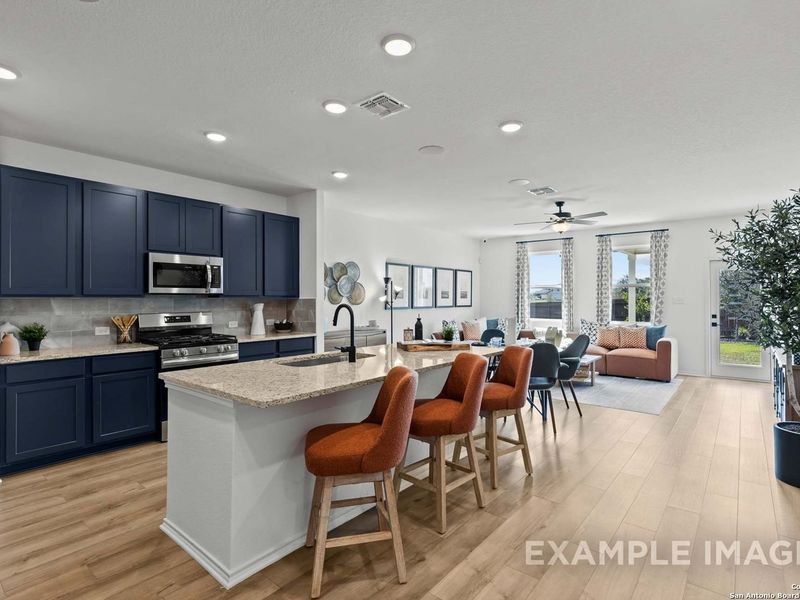Furnished interior view inside a new home in Bricewood, San Antonio (Image 27).