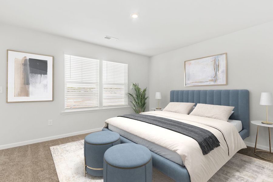 Furnished interior view inside a new home in Crown Pointe, Simpsonville (Image 10).