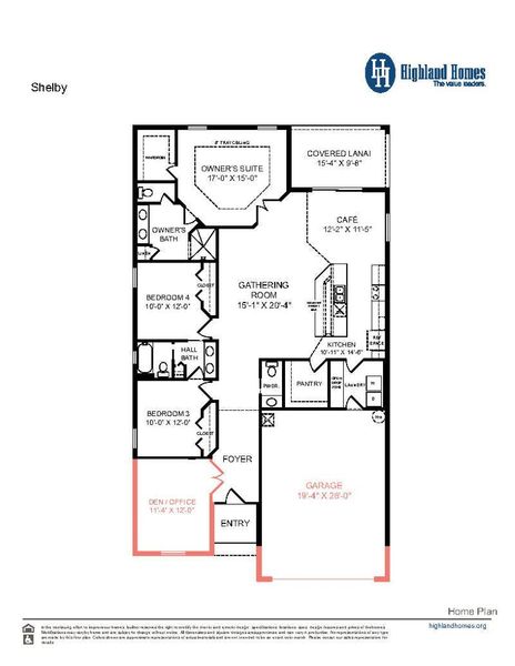 Shelby - Home Layout