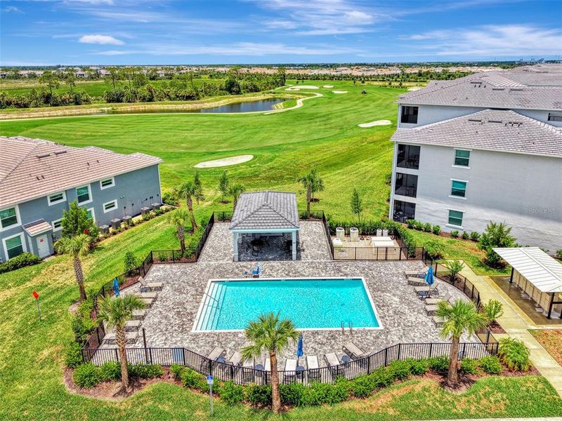 Exterior details and patio area of a home in Wellen Park Golf & Country Club, Venice (Image 4).