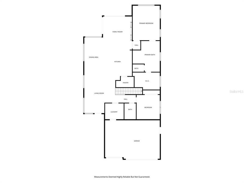 2D floor plan layout of this home in Hampton Green at Providence, Davenport, FL (Image 6).