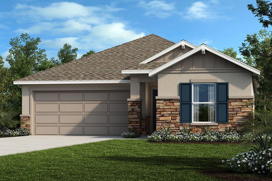 Exterior F with optional stone Exterior F with optional stone
