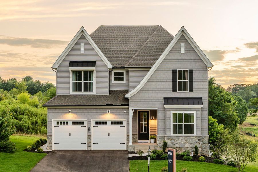 Representative exterior photo of a completed home built from the Covington by Keystone Custom Homes in McLean South Shore, Belmont, NC (Image 25).