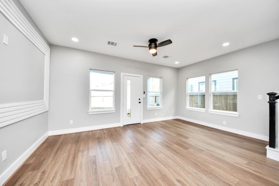 Beautiful vinyl floors throughout the property.