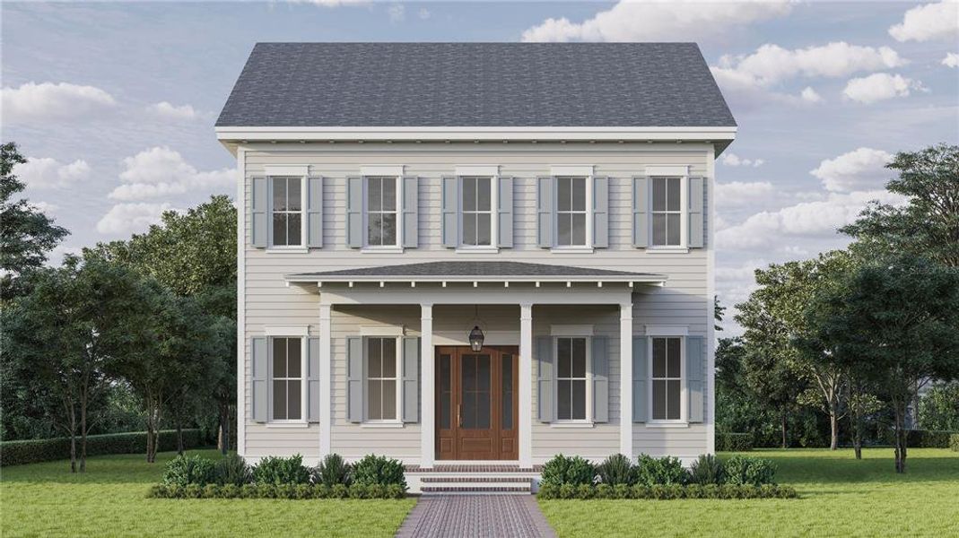 Front exterior of a new home in , St. Petersburg, FL, highlighting curb appeal (Image 1).