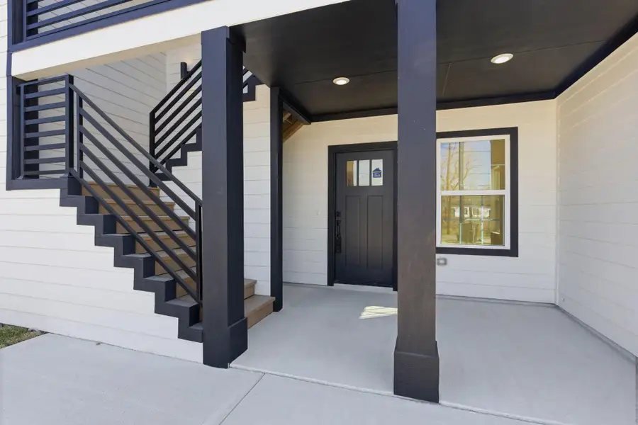 Exterior details and patio area of a home in , Houston (Image 3).