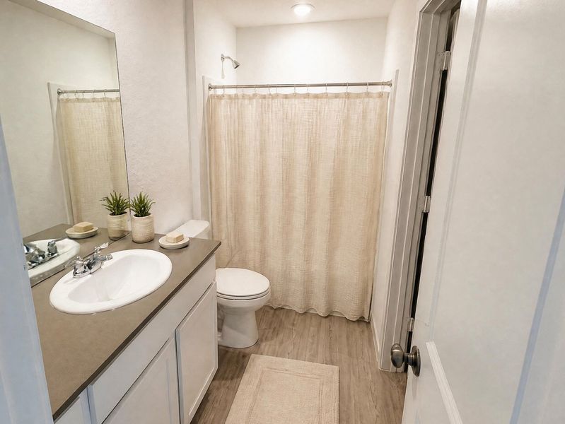 Furnished interior view inside a new home in Sapphire Grove, San Antonio (Image 8).