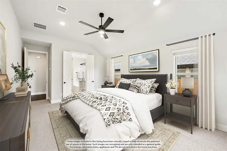 Furnished interior view inside a new home in Willow Wood, McKinney (Image 29).
