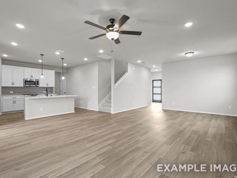 Spacious, unfurnished interior of a new home in Horizon Pointe, Converse (Image 12).