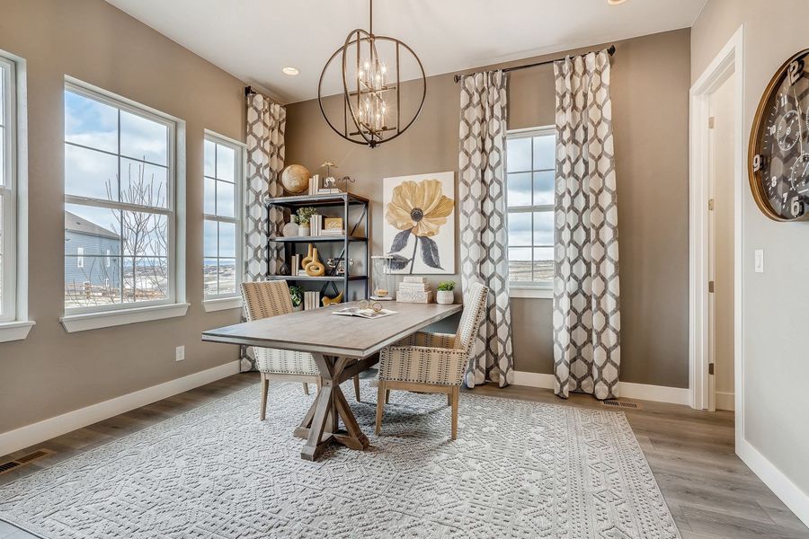 Representative furnished interior of a home built from the Mesa by Taylor Morrison in Parterre Destination Collection, Thornton (Image 7).