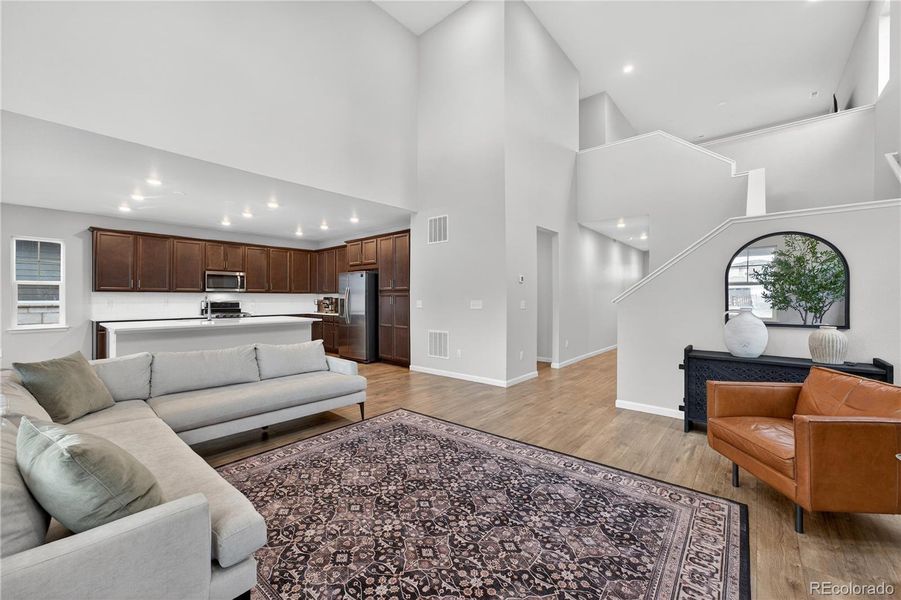 Furnished interior view inside a new home in Prelude at The Aurora Highlands, Aurora (Image 10).