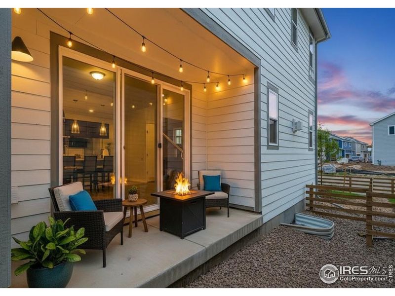 Exterior details and patio area of a home in Waterfield - Single Family Homes, Fort Collins (Image 3). Exterior details and patio area of a home in Waterfield - Single Family Homes, Fort Collins (Image 3).