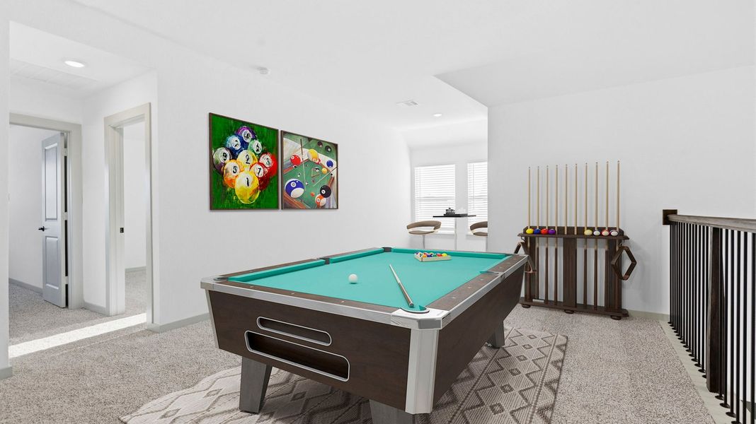 Furnished interior view inside a new home in Westland Ranch 50' Homesites, League City (Image 14).