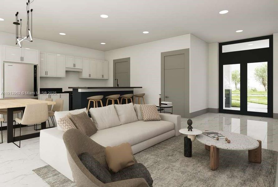 Furnished interior view inside a new home in , Cape Coral (Image 10). Furnished interior view inside a new home in , Cape Coral (Image 10).