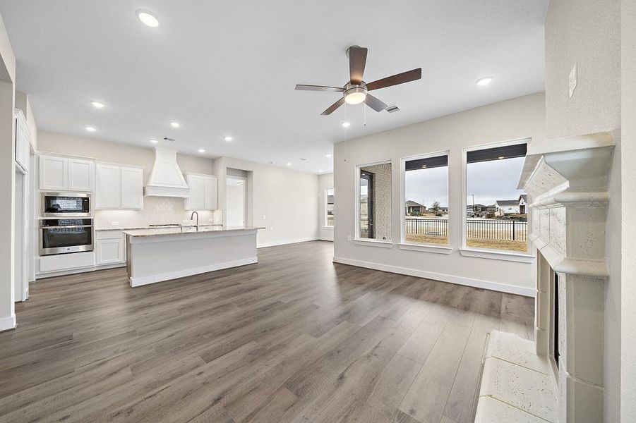 Representative furnished interior of a home built from the Sunflower by Caldwell Homes in The Highlands, Porter (Image 20). Representative furnished interior of a home built from the Sunflower by Caldwell Homes in The Highlands, Porter (Image 20).