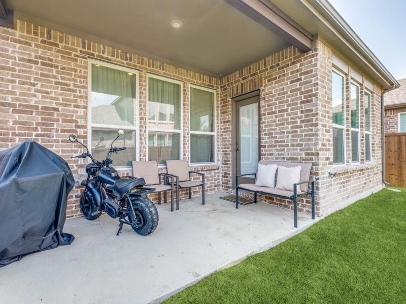 View of patio / terrace with area for grilling and outdoor lounge area
