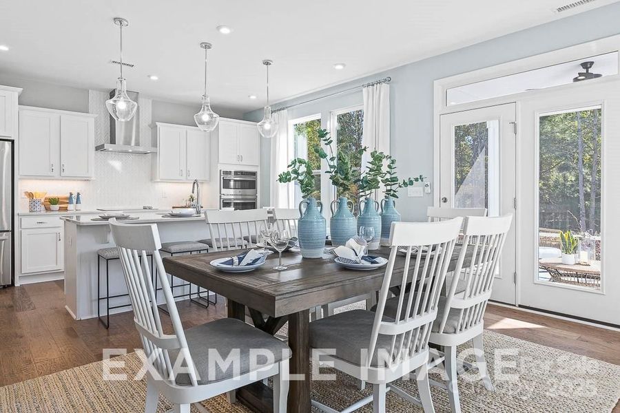 Furnished interior view inside a new home in Enclave at Belmont, Belmont (Image 9).
