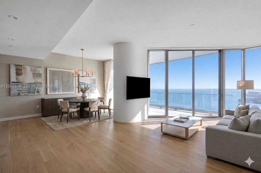 Furnished interior view inside a new home in , Miami (Image 16). Furnished interior view inside a new home in , Miami (Image 16).