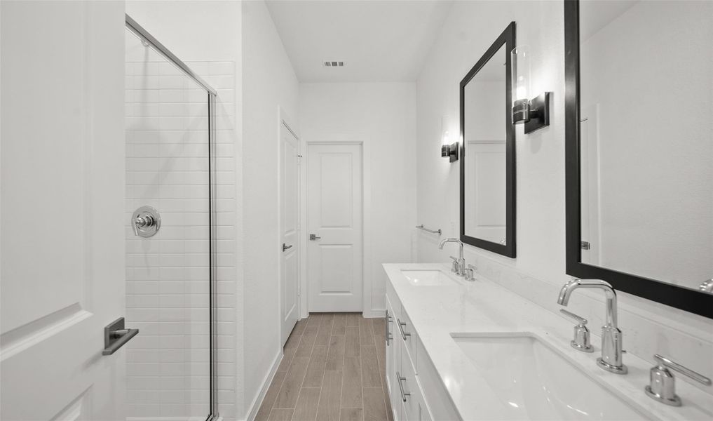 Serene primary bath (*Photo not of actual home and used for illustration purposes only.)