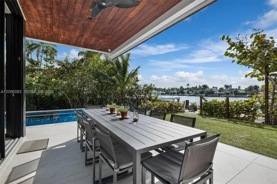 Exterior details and patio area of a home in , Miami Beach (Image 25).