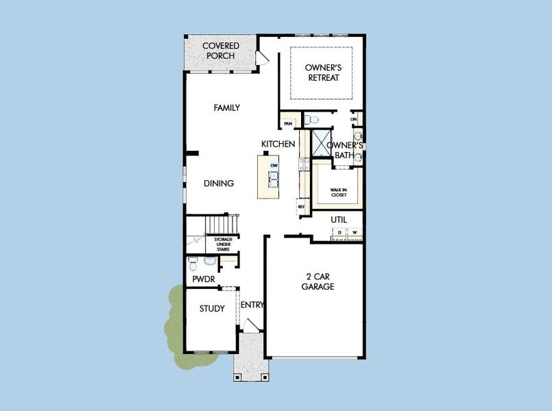 2D floor plan layout for the The Holly by David Weekley Homes in Austin Point, Richmond, TX (Image 4). 2D floor plan layout for the The Holly by David Weekley Homes in Austin Point, Richmond, TX (Image 4).