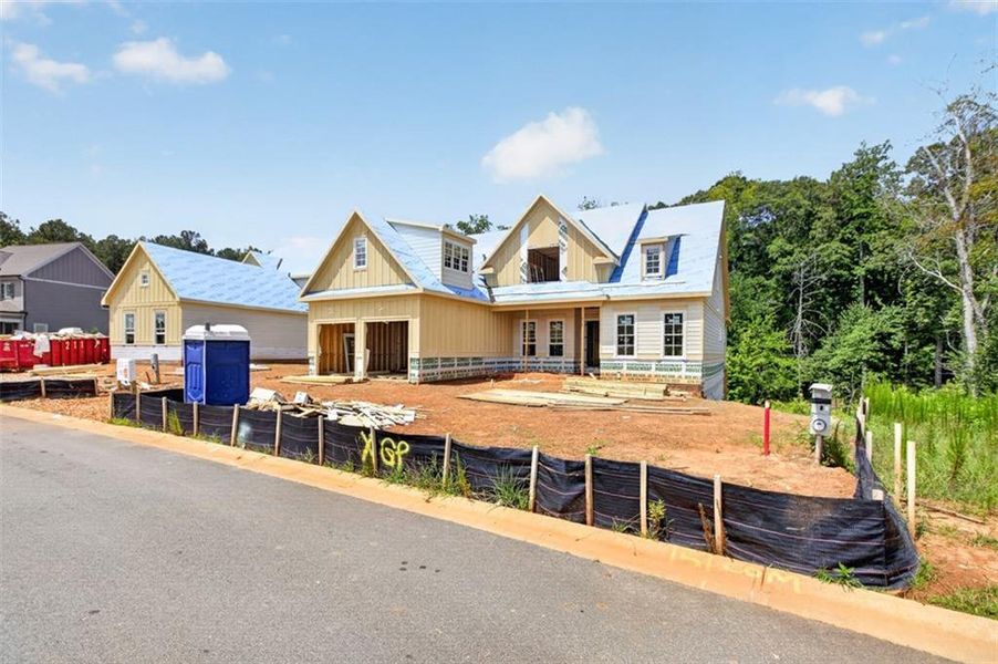 In-progress construction of a new home in , Statham, GA (Image 10).