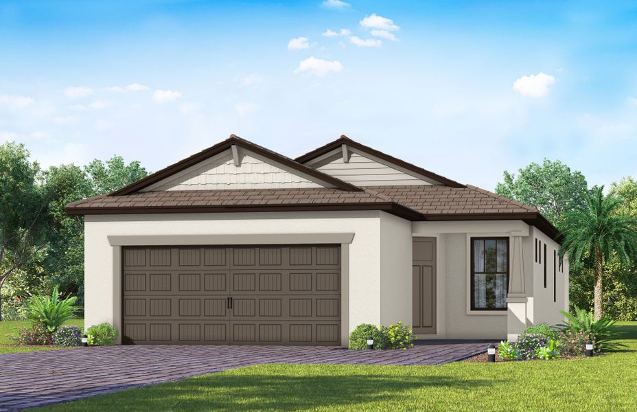 Representative exterior photo of a completed home built from the Contour by Del Webb in Del Webb Naples, Ave Maria, FL (Image 28).