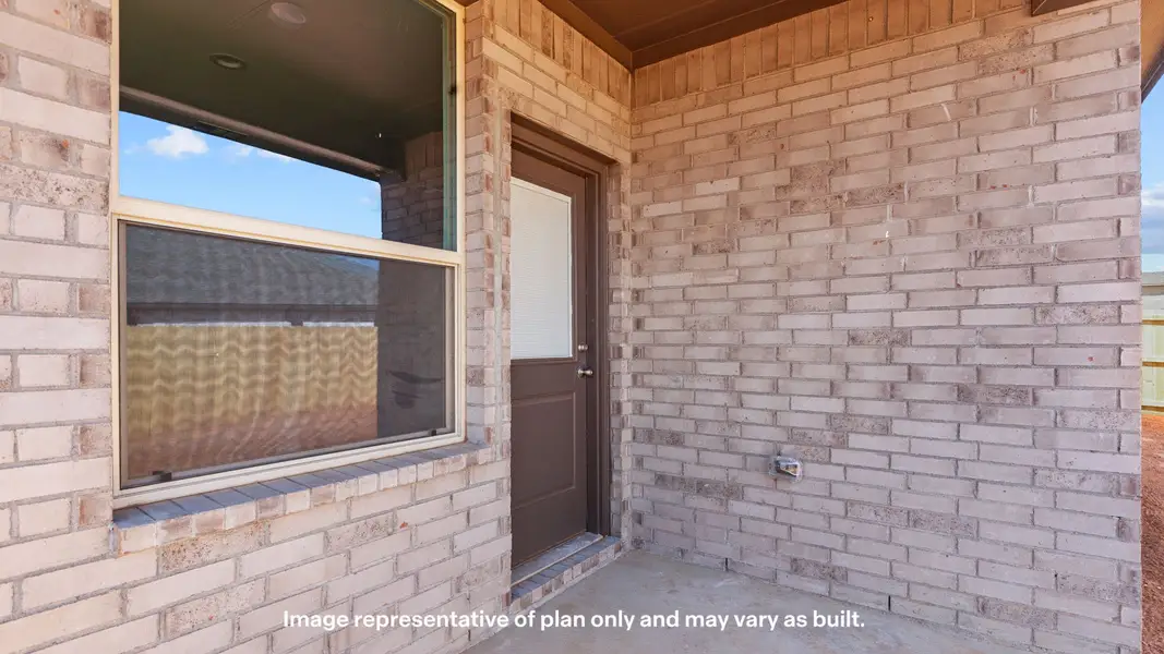 Exterior details and patio area of a home in Homestead at Parks Bell Ranch, Odessa (Image 3).