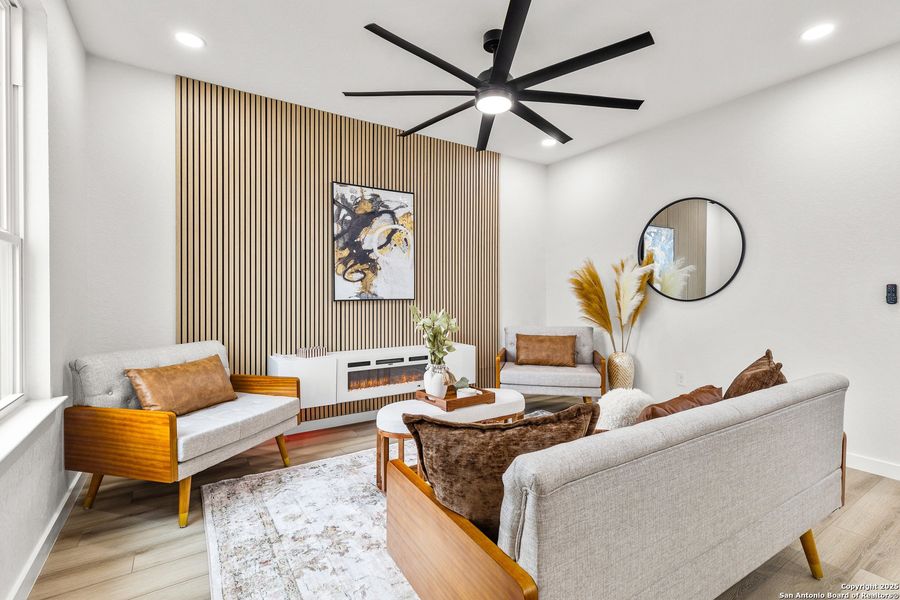 Furnished interior view inside a new home in , San Antonio (Image 9). Furnished interior view inside a new home in , San Antonio (Image 9).