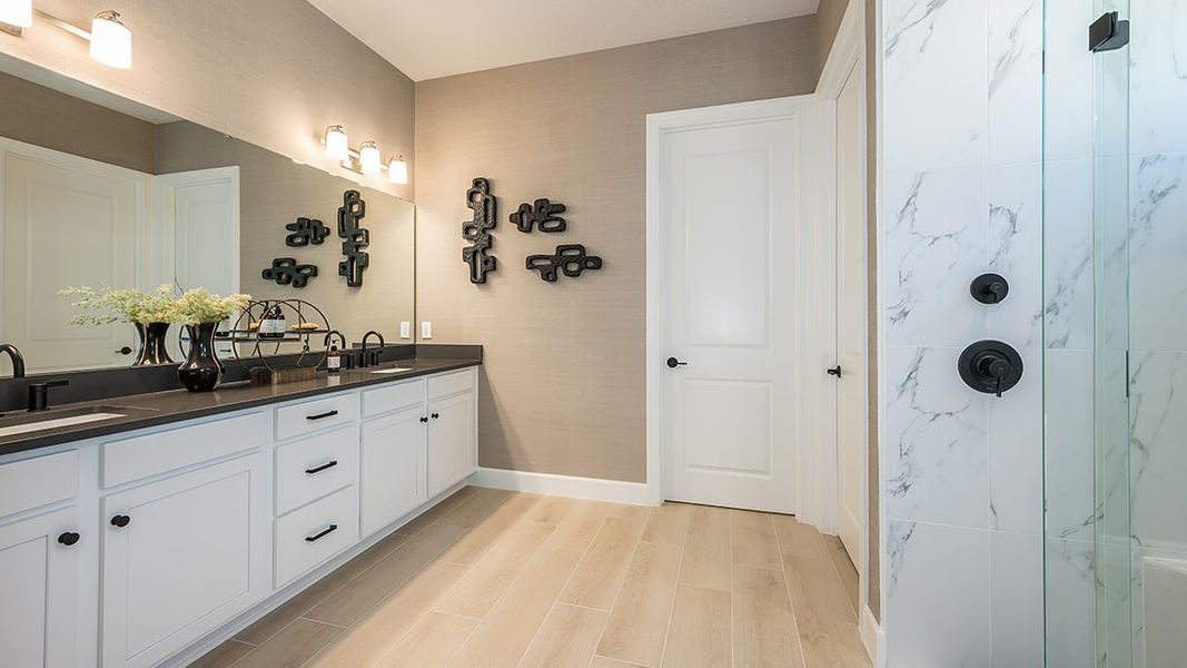 Representative furnished interior of a home built from the Pallazio II by Taylor Morrison in Center Lake Ranch Community Group Page, St. Cloud (Image 12).
