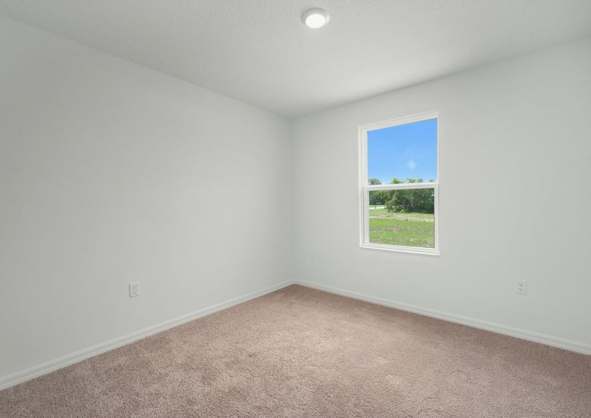 Spacious closets are featured in each bedroom