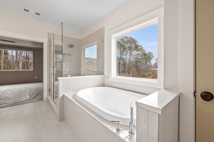 Furnished interior view inside a new home in Hillshire, Cumming (Image 12).