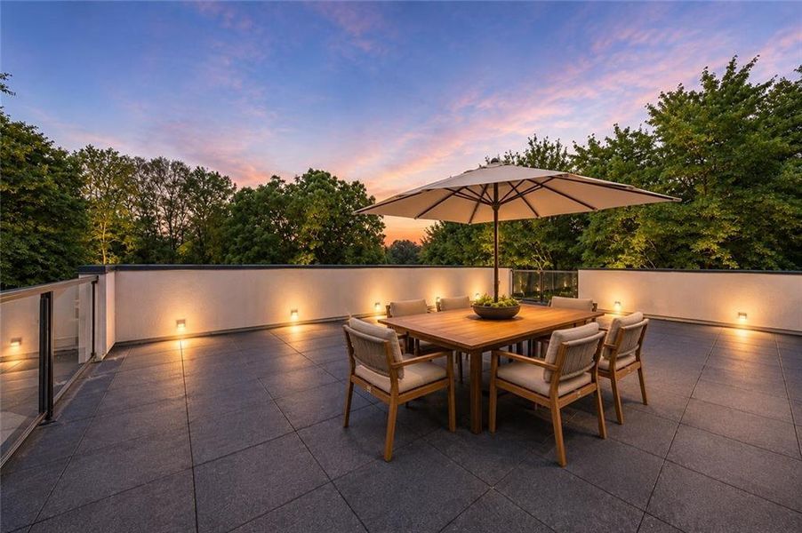 Exterior details and patio area of a home in , Atlanta (Image 4).