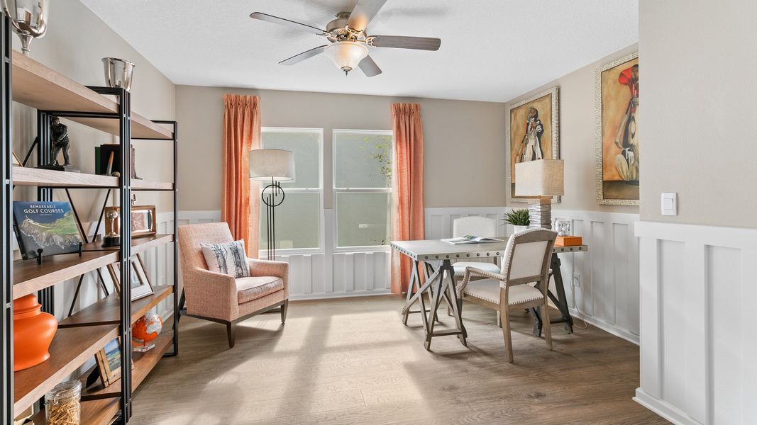 Representative furnished interior of a home built from the Dalton by D.R. Horton in Freedom at Sawmill Branch, Palm Coast (Image 8). Representative furnished interior of a home built from the Dalton by D.R. Horton in Freedom at Sawmill Branch, Palm Coast (Image 8).