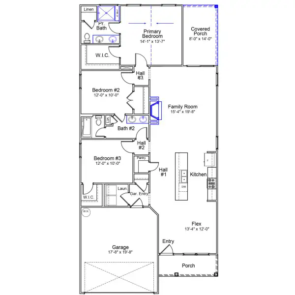 2D floor plan layout of this home in Clairmont, Charlotte, NC (Image 3). 2D floor plan layout of this home in Clairmont, Charlotte, NC (Image 3).