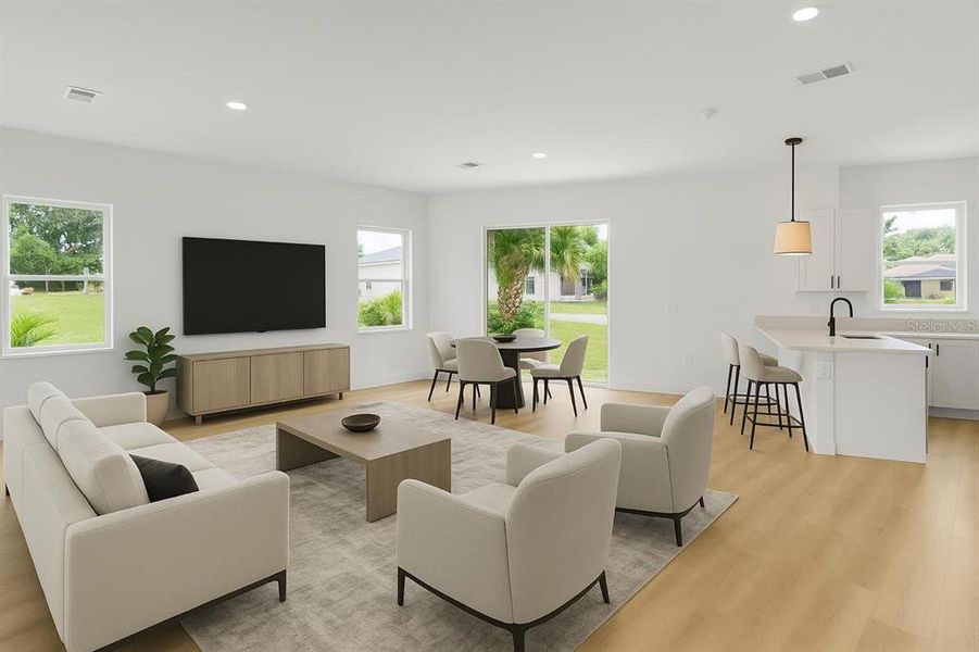 Furnished interior view inside a new home in , Apopka (Image 5).