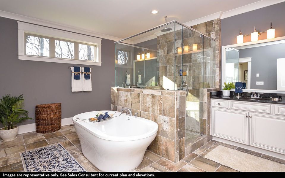 Representative furnished interior of a home built from the Dresden by CastleRock Communities in Belvoir, Fairview (Image 24).