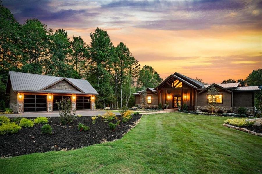 Front exterior of a new home in , Epworth, GA, highlighting curb appeal (Image 22).