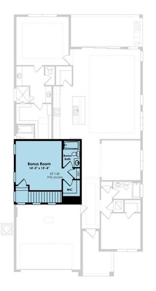 2D floor plan layout of this home in PGA Village Verano, Port St. Lucie, FL (Image 5).