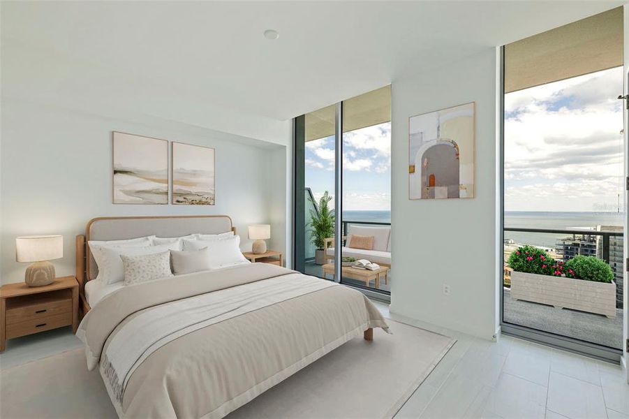 Furnished interior view inside a new home in , St. Petersburg (Image 70).