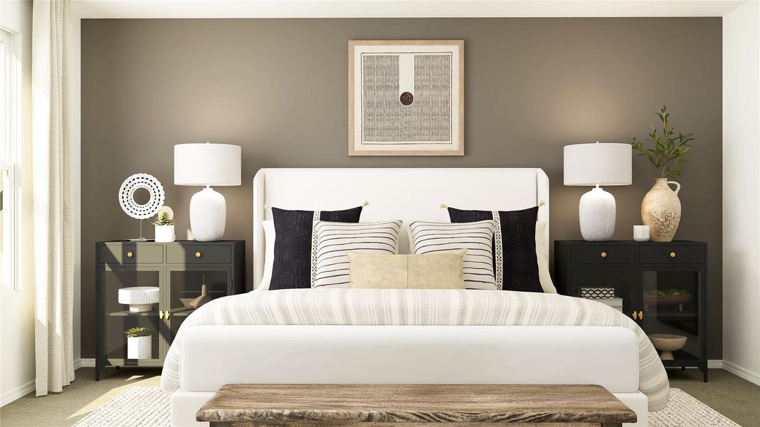 Furnished interior view inside a new home in Woodfield Preserve, Georgetown (Image 11).