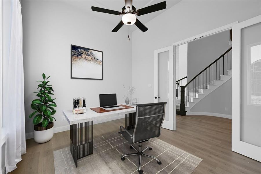 1612 Yellow Rose Road ~ Virtually Staged Photo